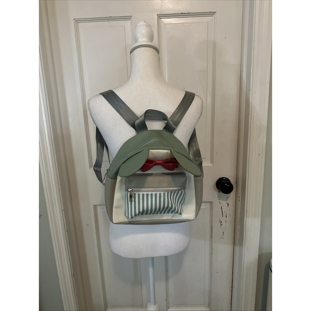 Disney Bioworld Minnie Mouse Pastels and Petals Backpack‎  Cream Green & Pink